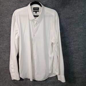 Bonobos Slim Fit White Button Up XXL Stretch Nylon Lightweight Outdoor Dinner
